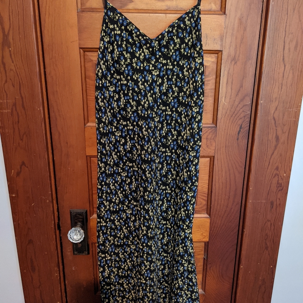 Vintage 90's Ditzy Bias Slip Dress